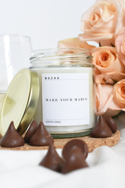 chocolate scented candle x MOCHA