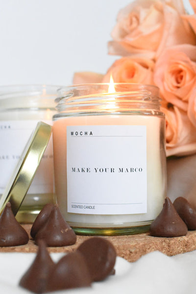 chocolate scented candle x MOCHA