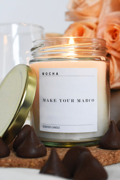 chocolate scented candle x MOCHA