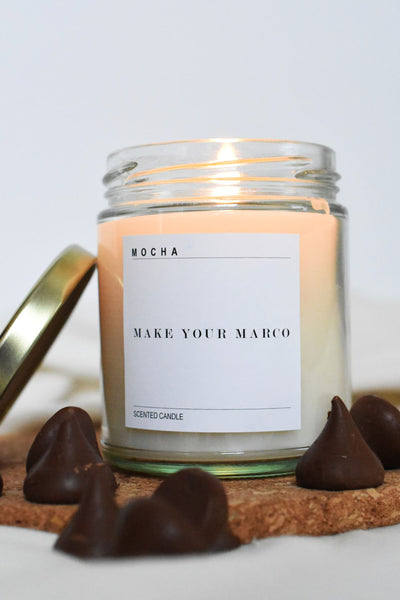 chocolate scented candle x MOCHA