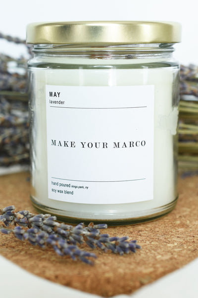 lavender scented candle x MAY